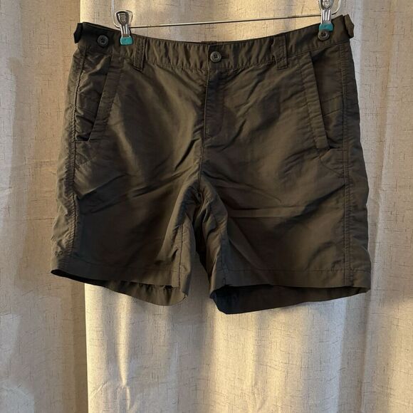 Eddie Bauer Sport Hiking Quick-Dry Gray Nylon Shorts Adjustable Waist Women’s 10 - Picture 1 of 5
